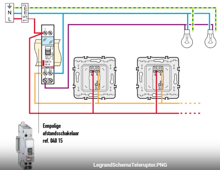 Aansluitschema Legrand 2